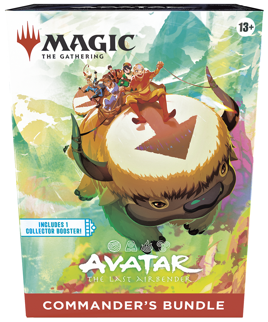 Magic: The Gathering Avatar – Commander’s Bundle (EN) mit Boostern, Foils, Commander-Karten und Zubehör im Avatar-Design
