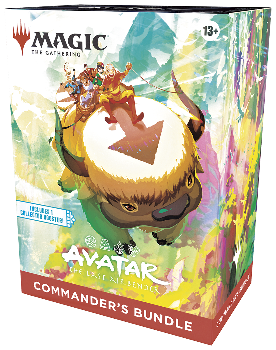 Magic: The Gathering Avatar – Commander’s Bundle (EN) mit Boostern, Foils, Commander-Karten und Zubehör im Avatar-Design