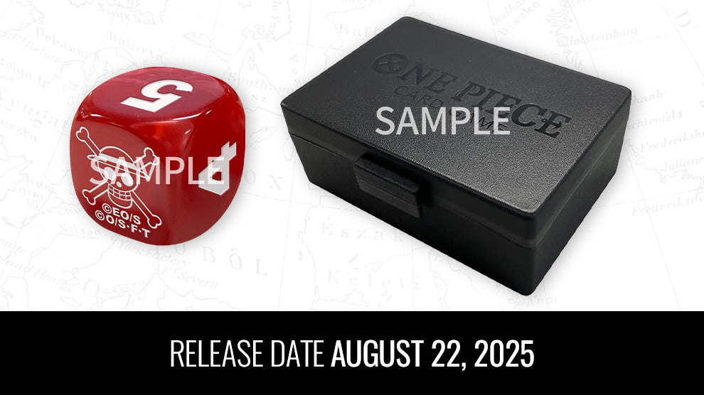One Piece TCG – Official Dice & Case Set mit 6 Turnierwürfeln und Aufbewahrungsbox, ideal für offizielle Events und Deck-Zubehör
