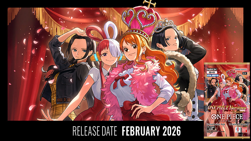 One Piece Card Game Extra Booster EB-03 – Einzelnes Boosterpack mit neuen Themen, Leader-Karte & exklusiven Designs aus Luffys Abenteuer.