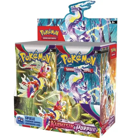 Pokémon KP01 Karmesin & Purpur Booster Display mit Terakristall Pokémon ex
Pokémon Scarlet & Violet Booster Box Deutsch mit 36 Boostern