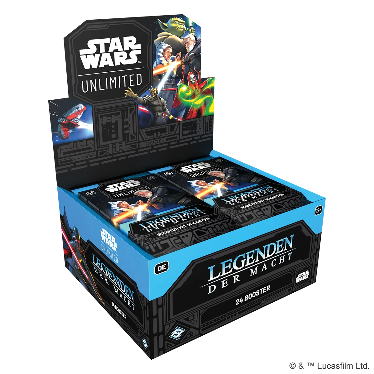 Star Wars Unlimited – Booster-Display Legenden der Macht mit 24 Packs voller legendärer Karten - Frontshop