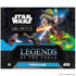 Verpackung der SWU Prerelease Box Legends of the Force mit 6 enthaltenen Boostern, exklusiven Promokarten von Qui-Gon Jinn und Darth Maul, Damage-Countern und weiteren Turniermaterialien.